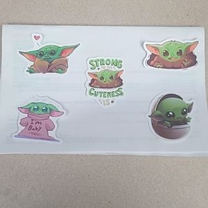 Baby Yoda Stickers Bundle